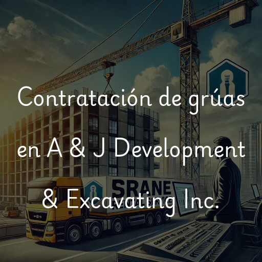 Contratación de grúas en A & J Development & Excavating Inc.