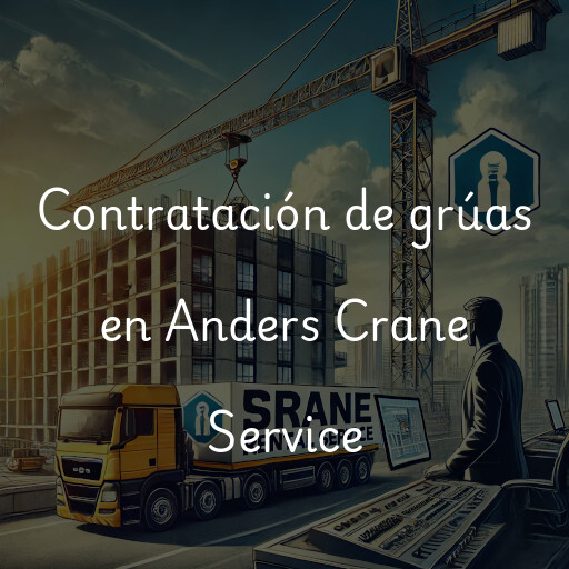 Contratación de grúas en Anders Crane Service