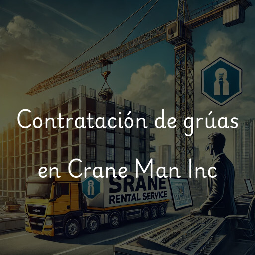 Contratación de grúas en Crane Man Inc