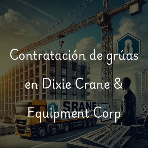 Contratación de grúas en Dixie Crane & Equipment Corp