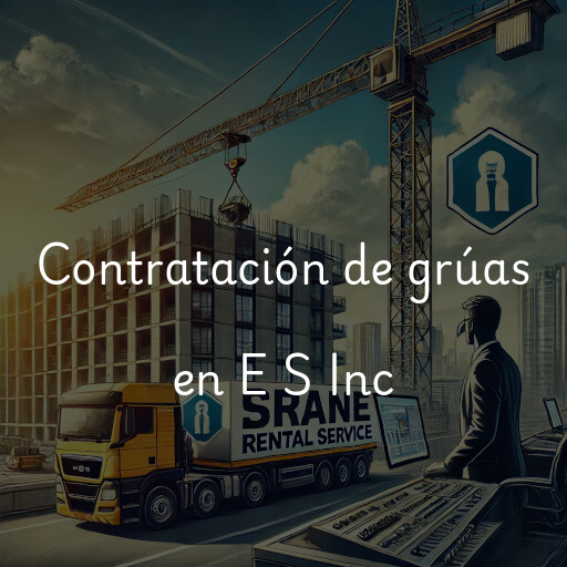 Contratación de grúas en E S Inc