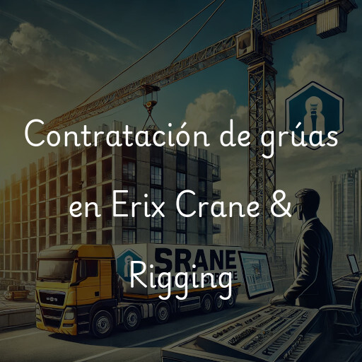 Contratación de grúas en Erix Crane & Rigging