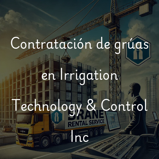 Contratación de grúas en Irrigation Technology & Control Inc