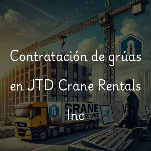 Contratación de grúas en JTD Crane Rentals Inc