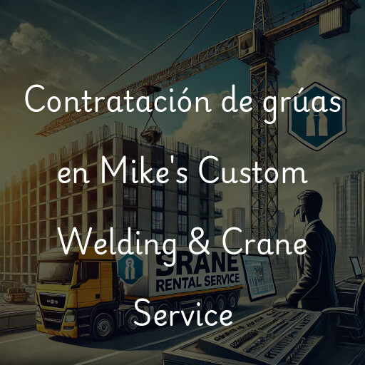 Contratación de grúas en Mike's Custom Welding & Crane Service