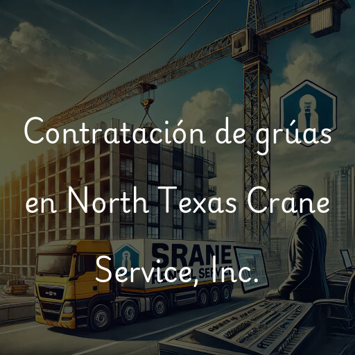 Contratación de grúas en North Texas Crane Service, Inc.
