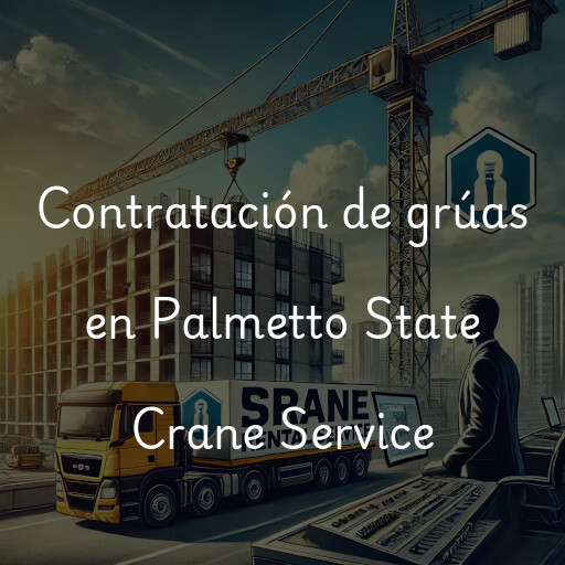 Contratación de grúas en Palmetto State Crane Service