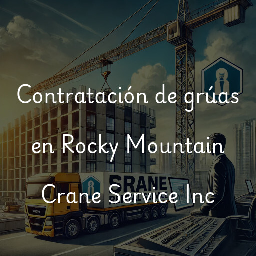 Contratación de grúas en Rocky Mountain Crane Service Inc