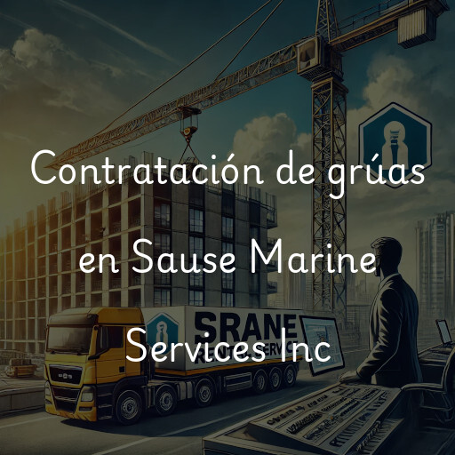 Contratación de grúas en Sause Marine Services Inc