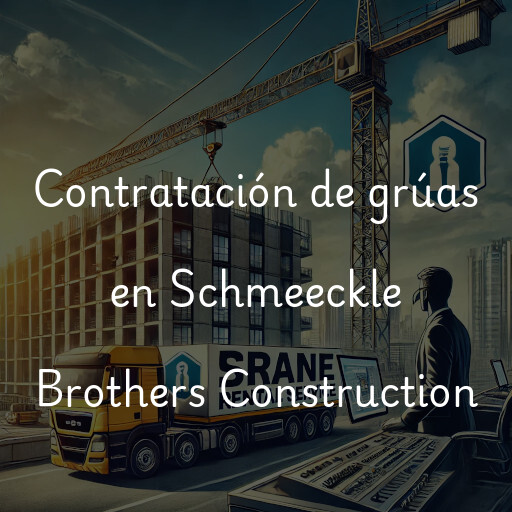 Contratación de grúas en Schmeeckle Brothers Construction