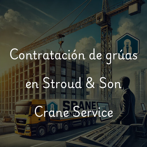 Contratación de grúas en Stroud & Son Crane Service