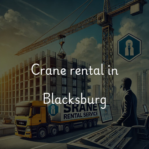 Crane rental in Blacksburg
