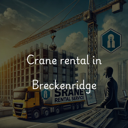 Crane rental in Breckenridge