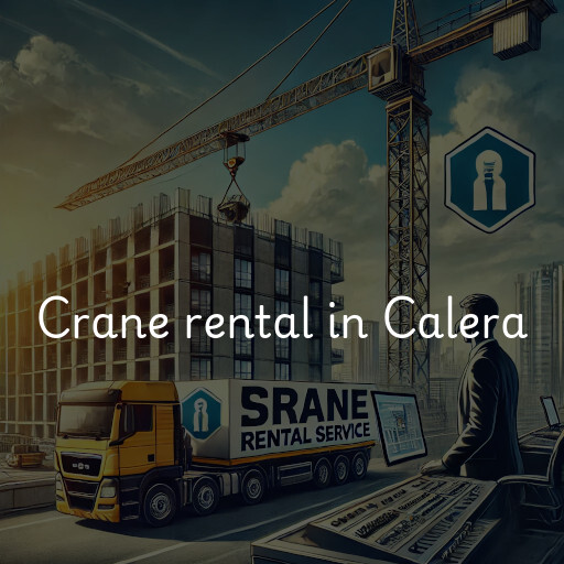 Crane rental in Calera