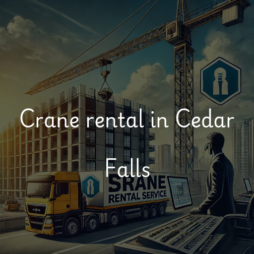 Crane rental in Cedar Falls