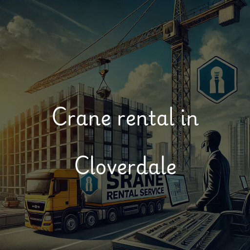 Crane rental in Cloverdale
