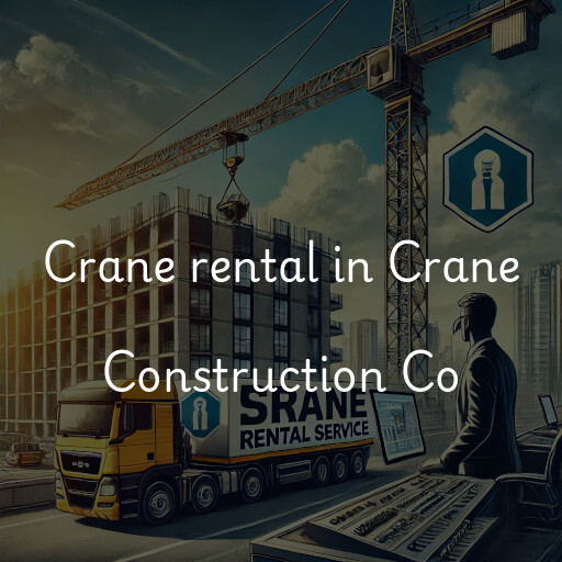 Crane rental in Crane Construction Co