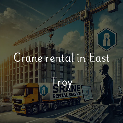 Crane rental in East Troy