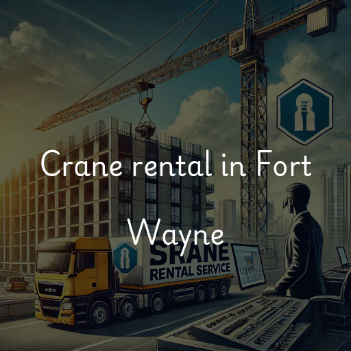 Crane rental in Fort Wayne