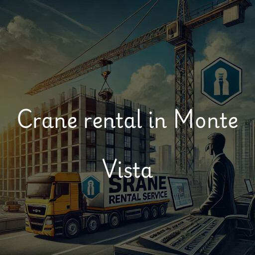 Crane rental in Monte Vista