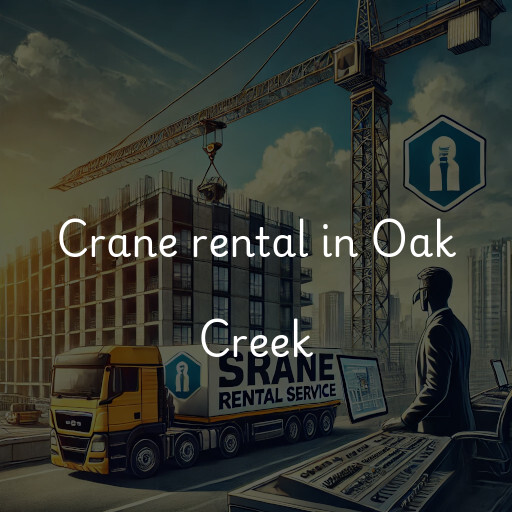 Crane rental in Oak Creek