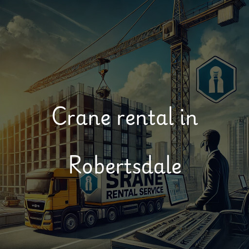 Crane rental in Robertsdale