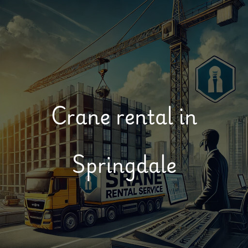 Crane rental in Springdale
