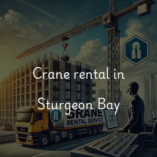 Crane rental in Sturgeon Bay