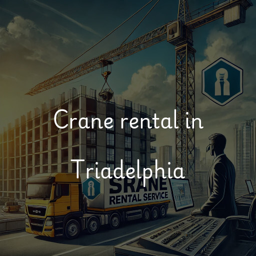 Crane rental in Triadelphia