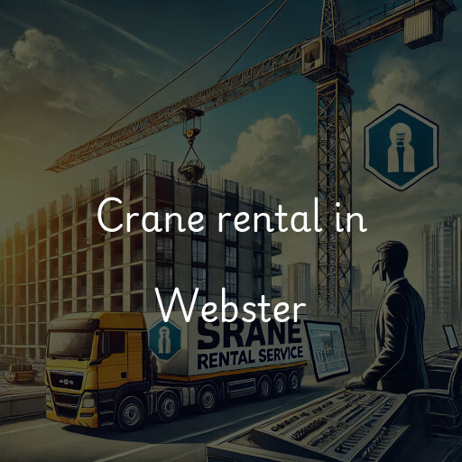 Crane rental in Webster